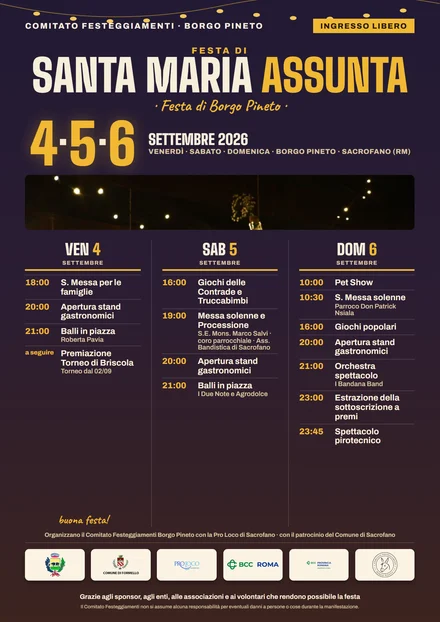Variante notturna: fondo viola scuro, titoli gialli, fascia foto centrale