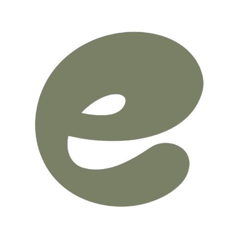 Logo di Era Studio, la lettera e in verde salvia